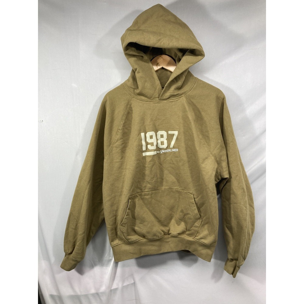 Just Attitude 1987 by UNDERLINED Women's Medium Hoodie Sweatshirt Mustard Yellow